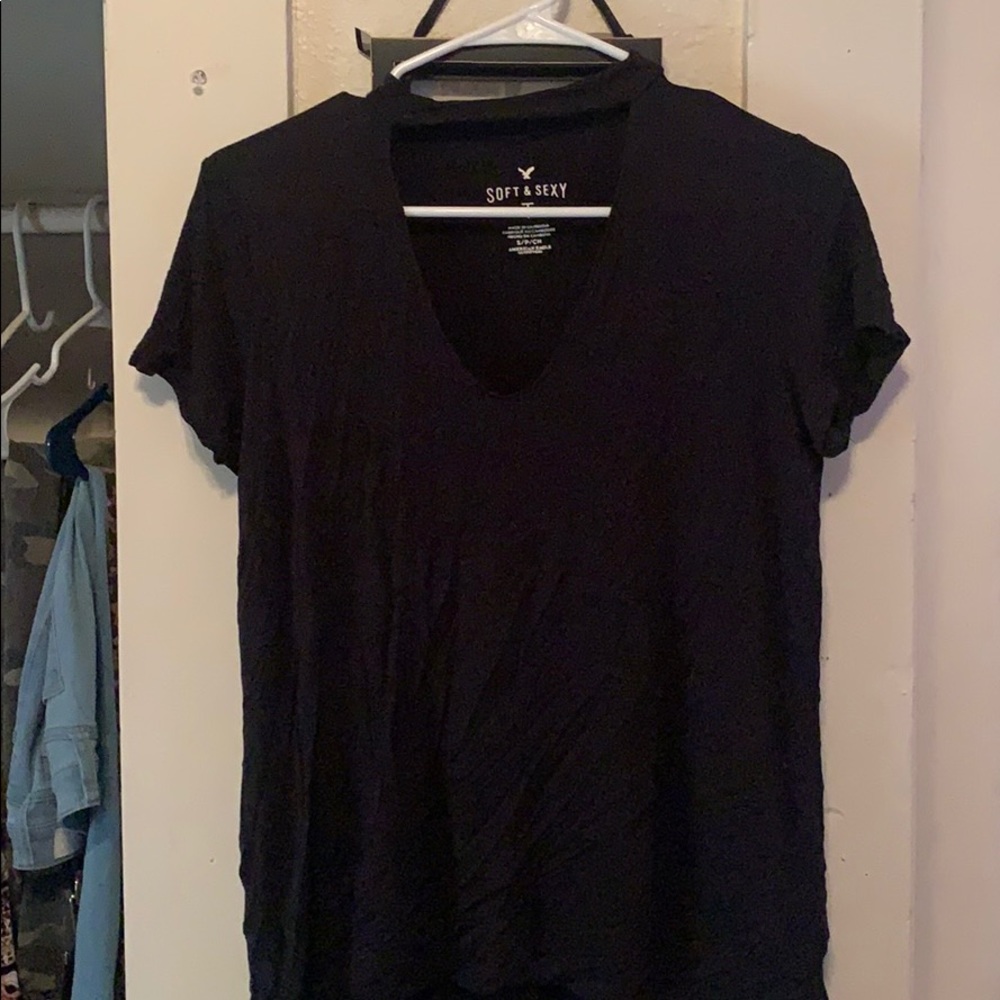 Loose fit Choker V-neck S/M